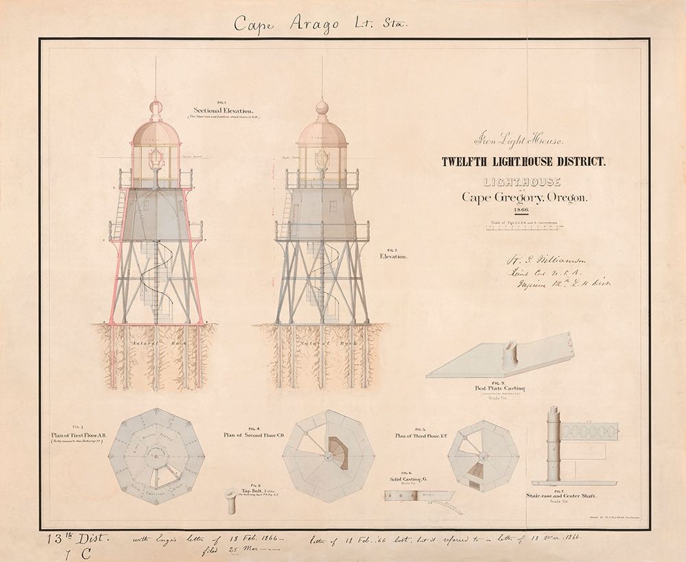 Cape Arago Light House art print by Anonymous for $57.95 CAD