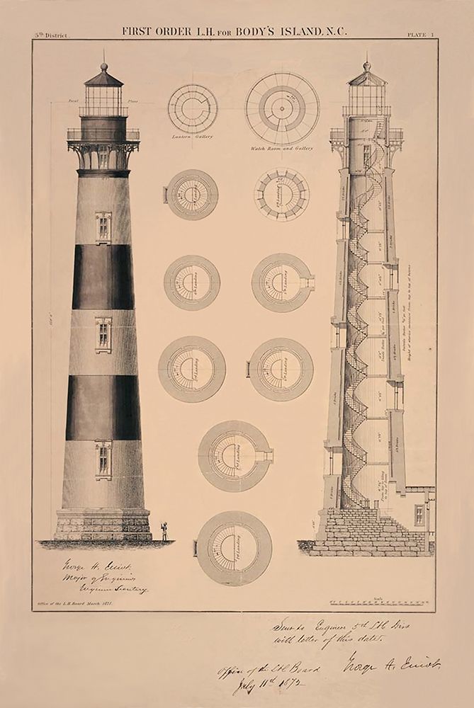 Bodys Island Light House art print by Anonymous for $57.95 CAD