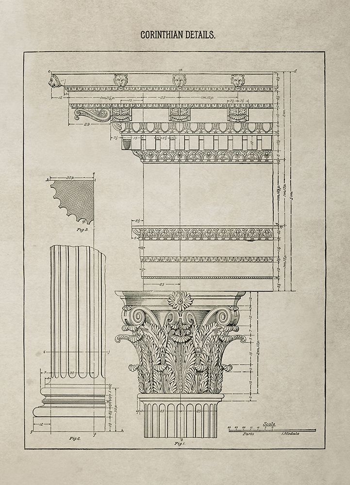 Corinthian Column Details art print by Anonymous for $57.95 CAD