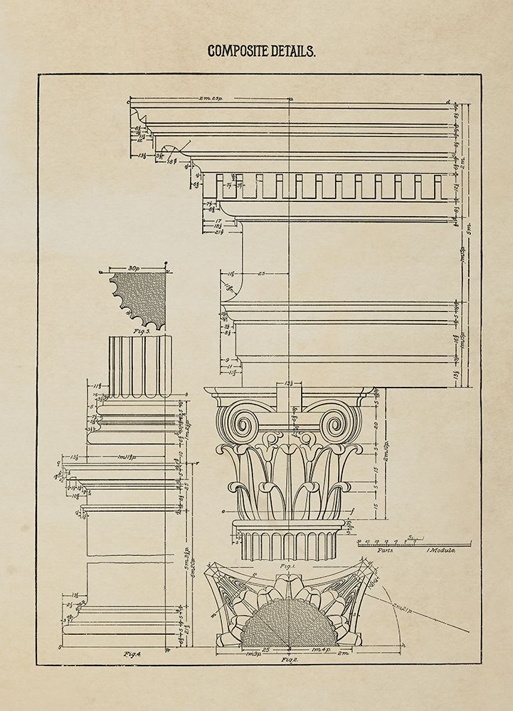 Composite Column Details art print by Anonymous for $57.95 CAD