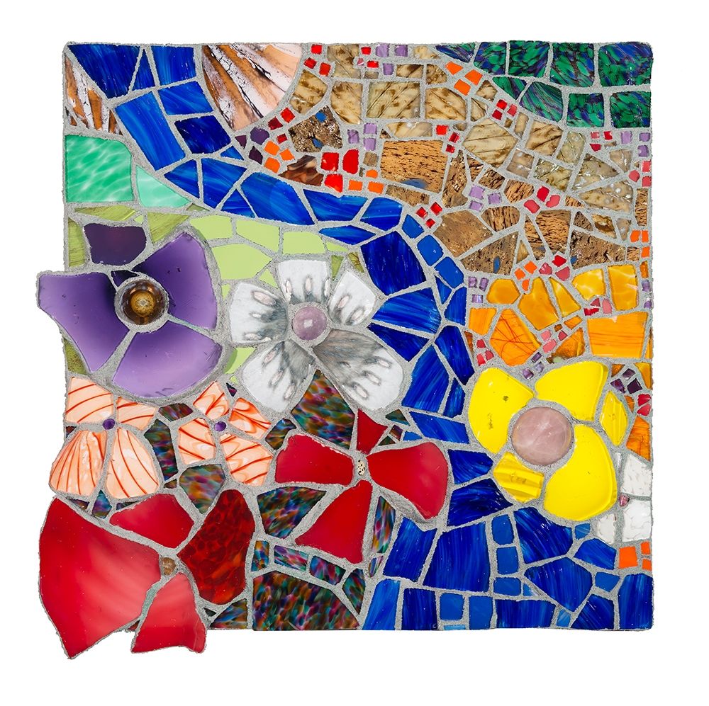 Floral Landscape with Meandering Stream art print by Jonathan Mandell for $57.95 CAD