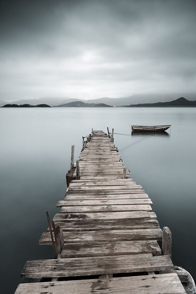 Peaceful Pier, Color art print by Anonymous for $57.95 CAD