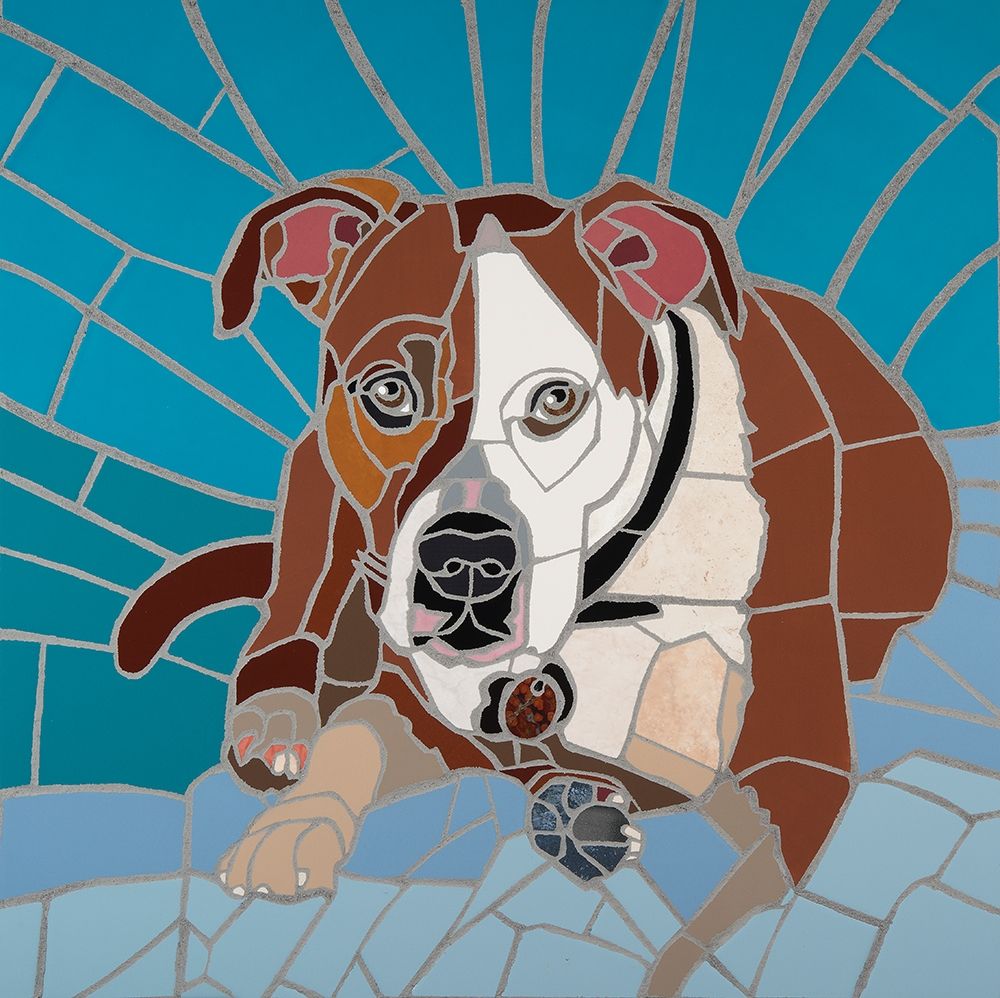 Pit Bull Portrait I art print by Jonathan Mandell for $57.95 CAD