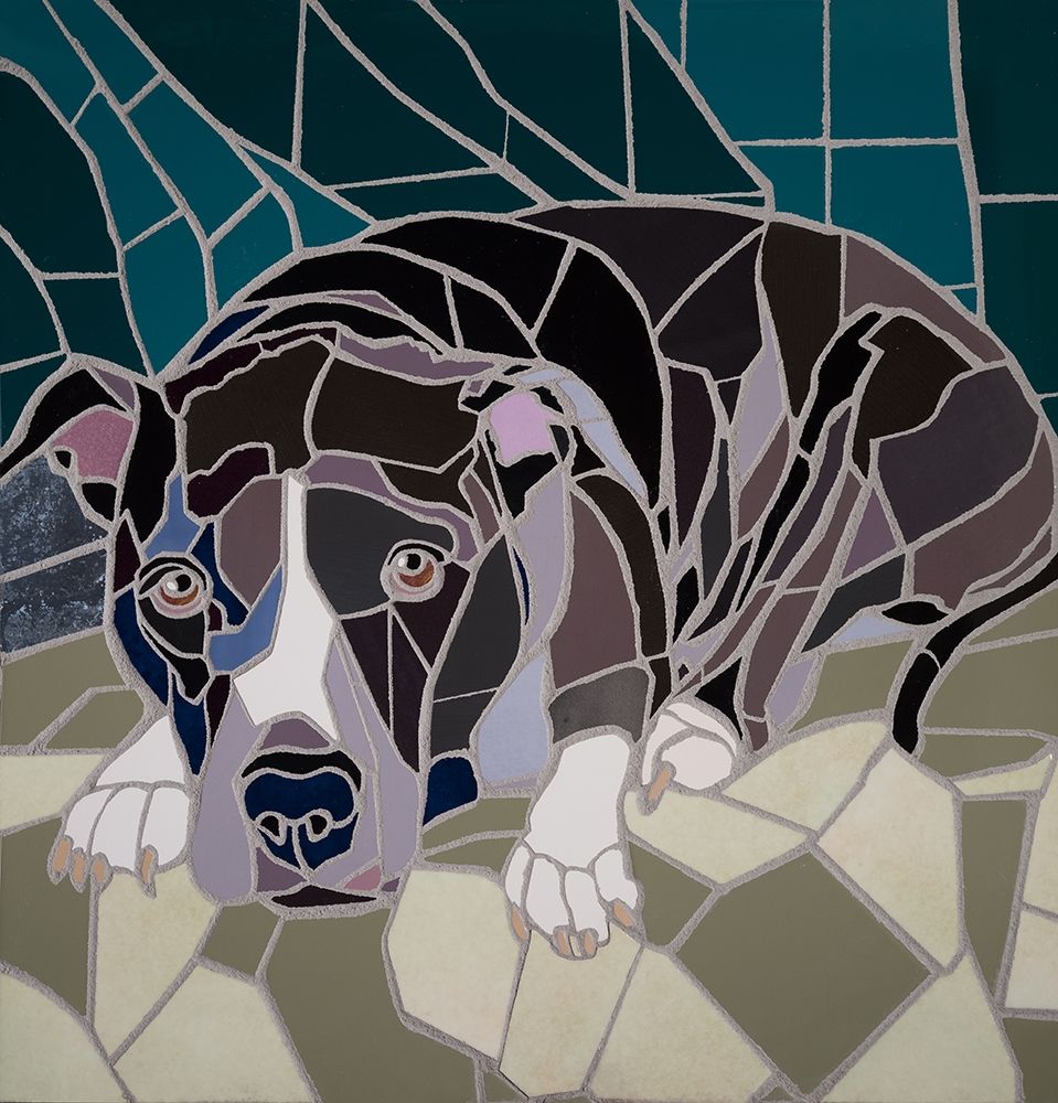 Pit Bull Portrait II art print by Jonathan Mandell for $57.95 CAD