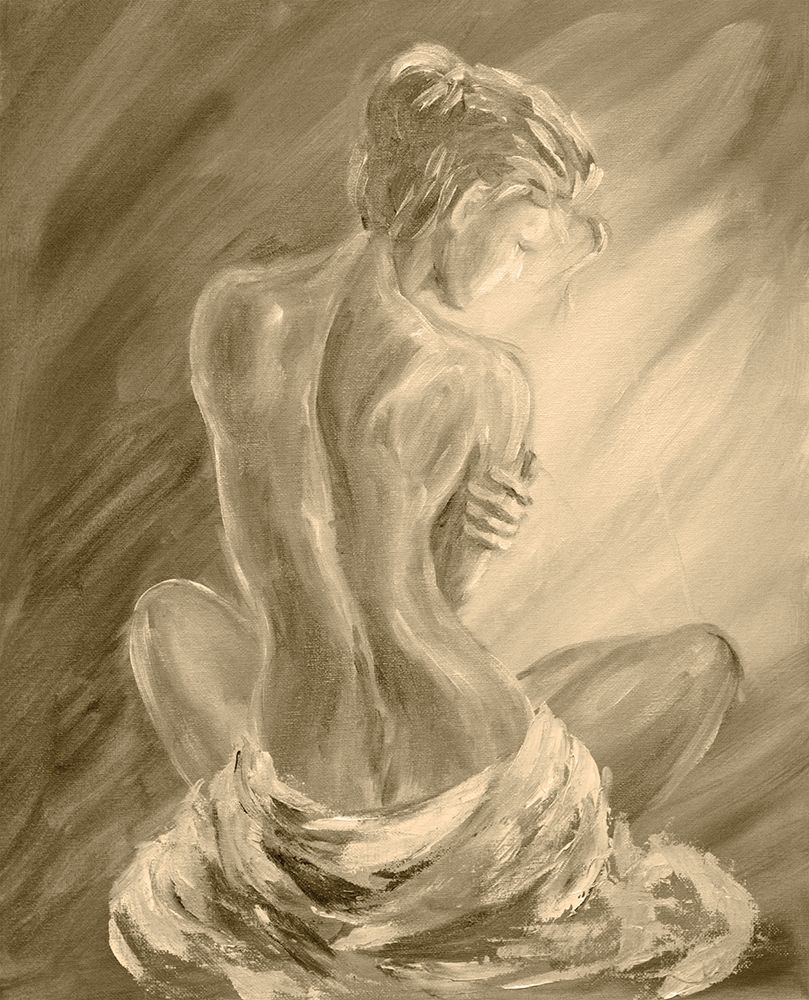 Beautiful Woman Reclining art print by Anker for $57.95 CAD