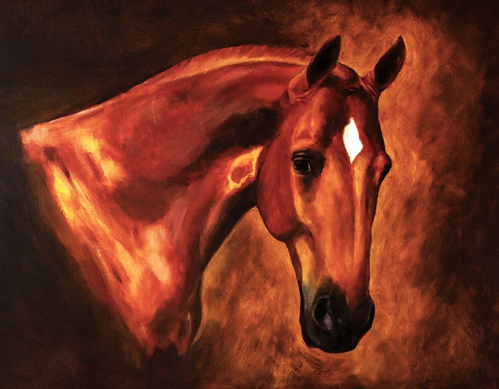Chestnut Stallion art print by Anonymous for $57.95 CAD