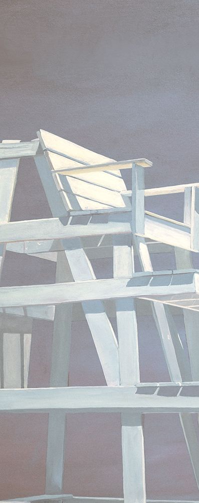 Life Guard Stand (grey) art print by Carol Saxe for $57.95 CAD