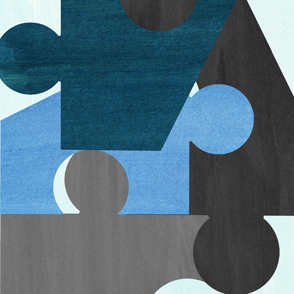 Blue Gray Pattern art print by Inuit for $57.95 CAD