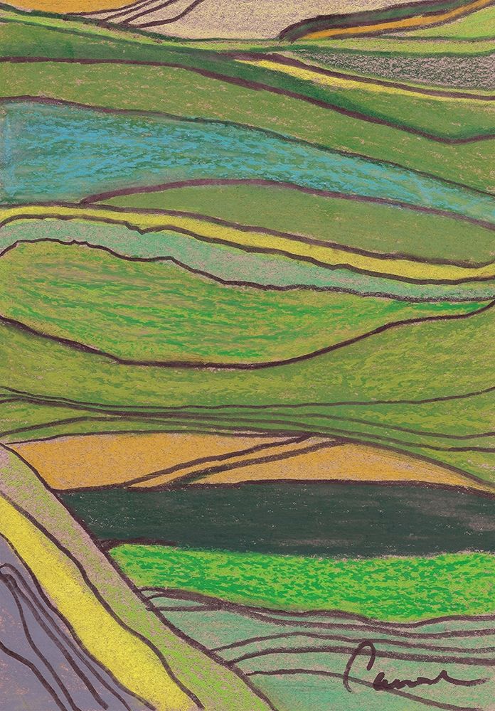 Landscape Abstract art print by Lisa Carroccio for $57.95 CAD