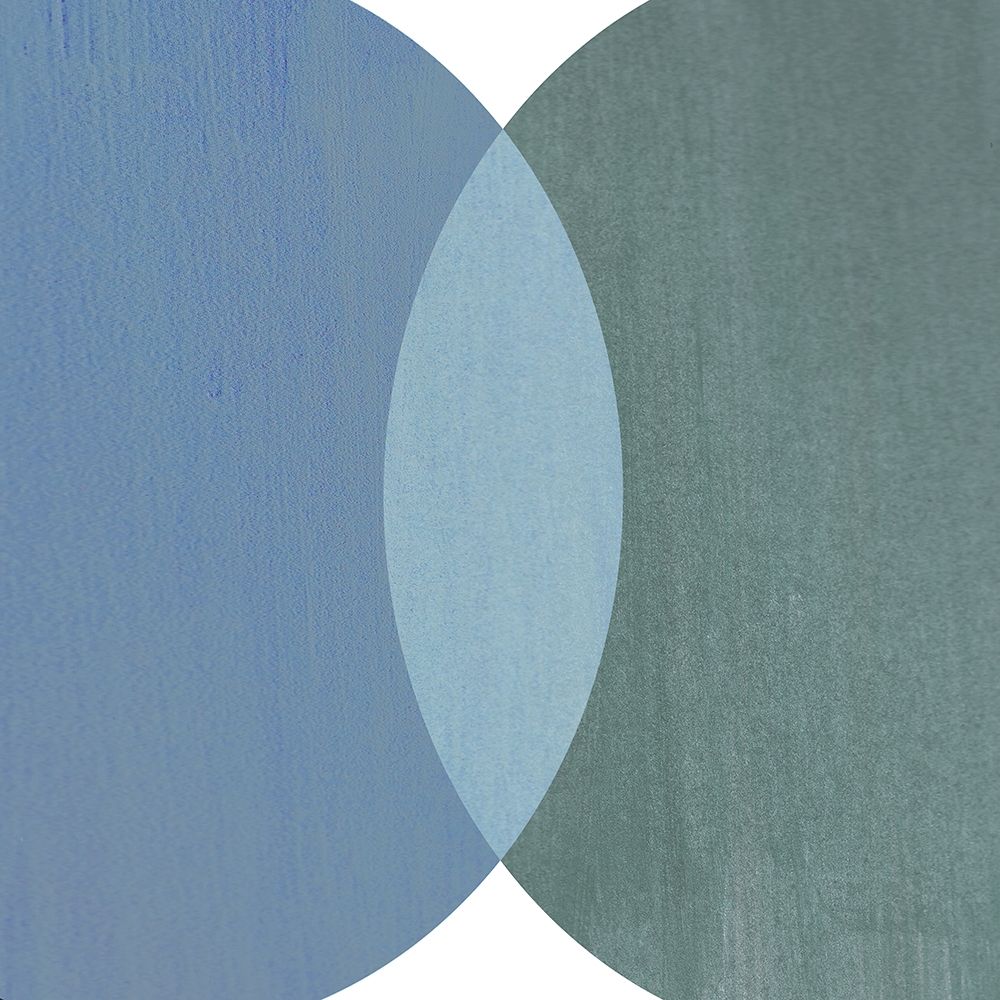 Abstract Circles Blue art print by Inuit for $57.95 CAD