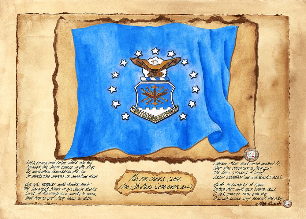 Air Force Flag USA art print by Natalie Alexander for $57.95 CAD