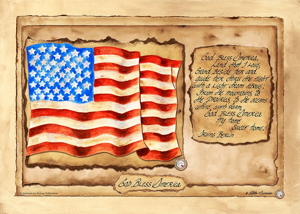 God Bless America art print by Natalie Alexander for $57.95 CAD