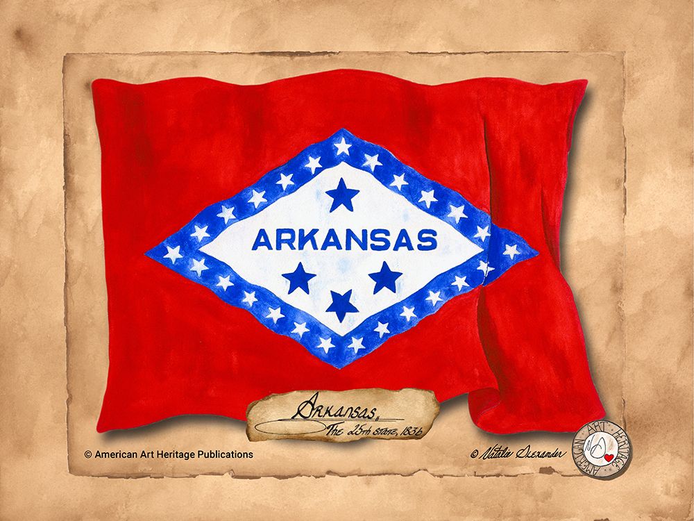 Arkansas-Solo with background art print by Natalie Alexander for $57.95 CAD