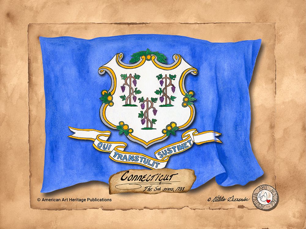 Connecticut-Solo with background art print by Natalie Alexander for $57.95 CAD