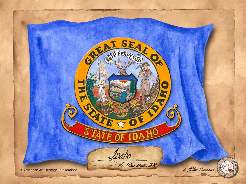 Idaho-Solo with background art print by Natalie Alexander for $57.95 CAD