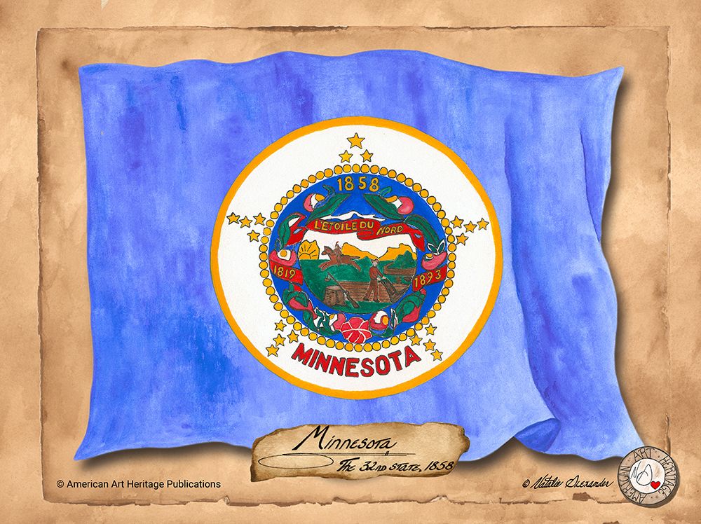 Minnesota-Solo with background art print by Natalie Alexander for $57.95 CAD