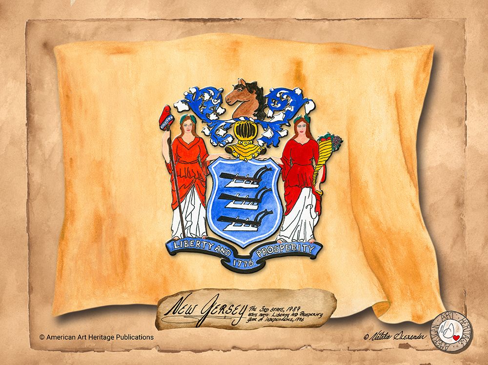 New Jersey-Solo with background art print by Natalie Alexander for $57.95 CAD