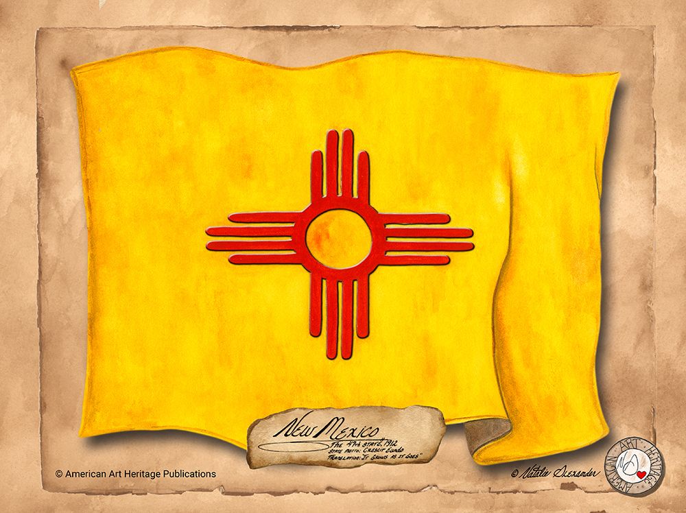 New Mexico-Solo with background art print by Natalie Alexander for $57.95 CAD