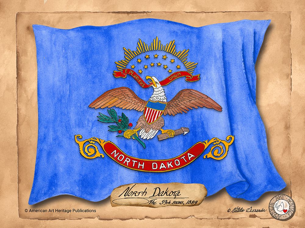 North Dakota-Solo with background art print by Natalie Alexander for $57.95 CAD
