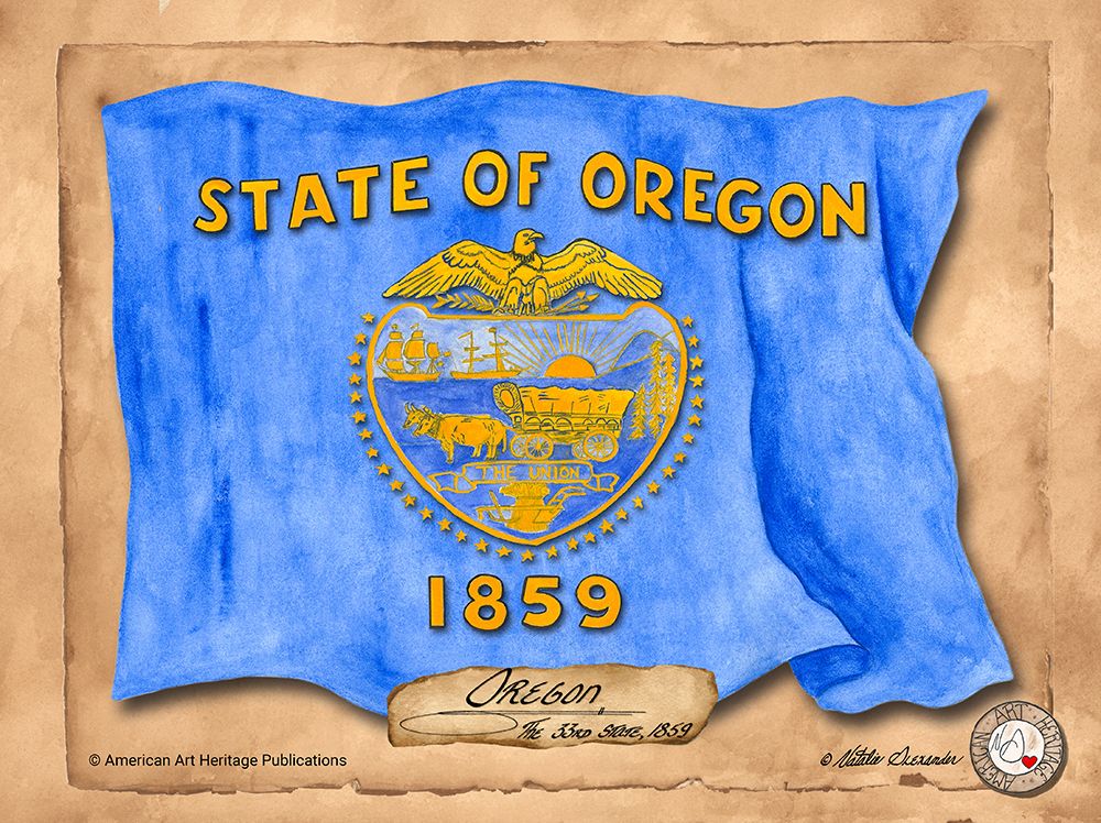 Oregon-Solo with background art print by Natalie Alexander for $57.95 CAD