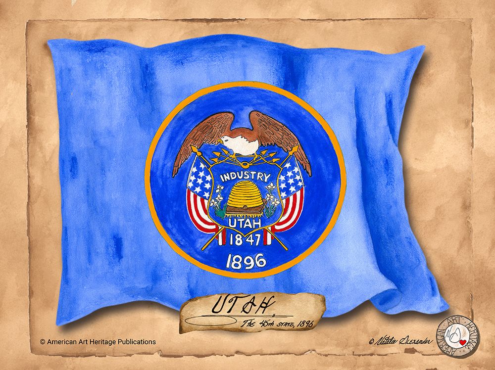 Utah-Solo with background art print by Natalie Alexander for $57.95 CAD