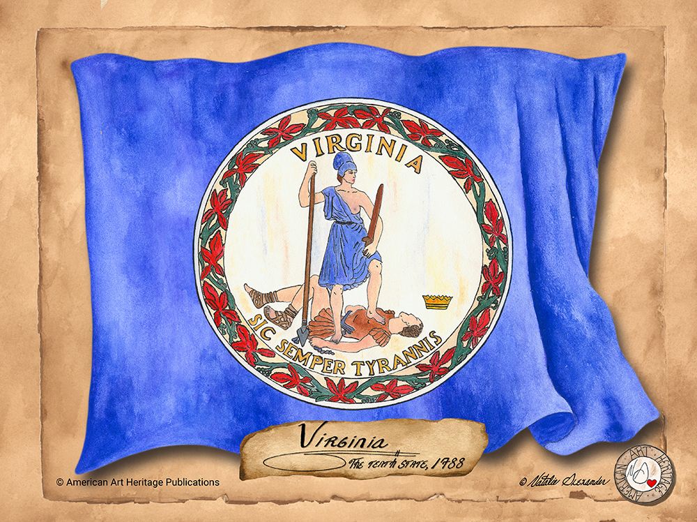 Virginia-Solo with background art print by Natalie Alexander for $57.95 CAD