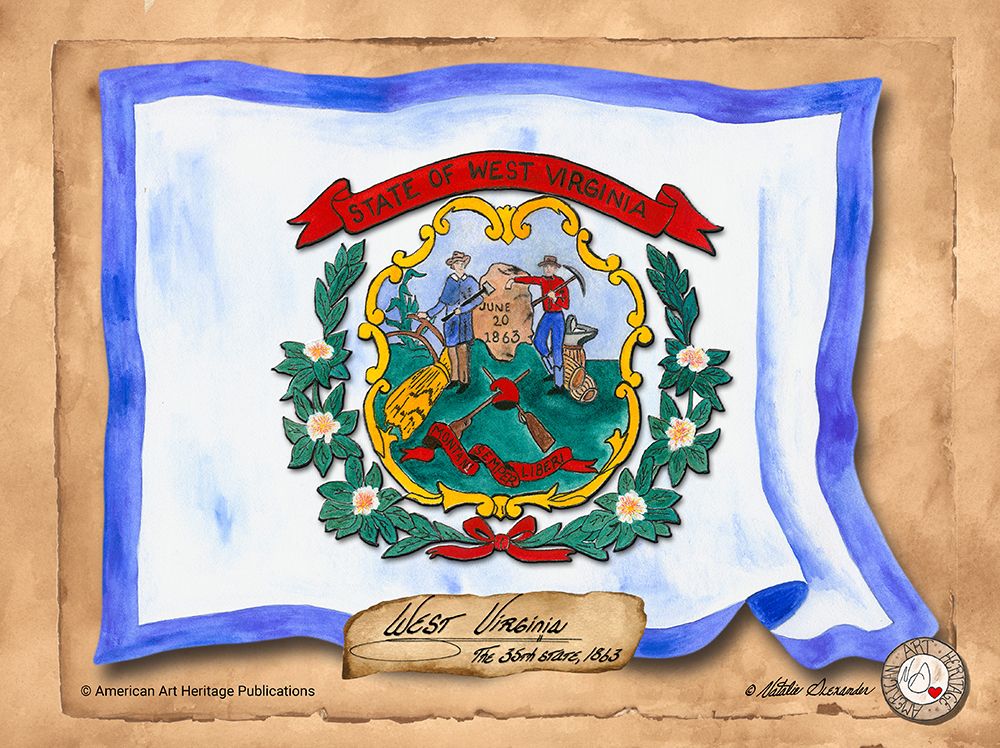 West Virginia-Solo with background art print by Natalie Alexander for $57.95 CAD