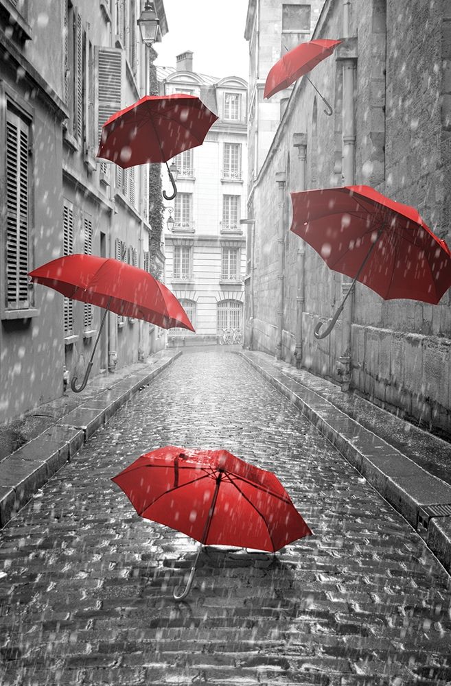 Floating Umbrellas art print by Anonymous for $57.95 CAD