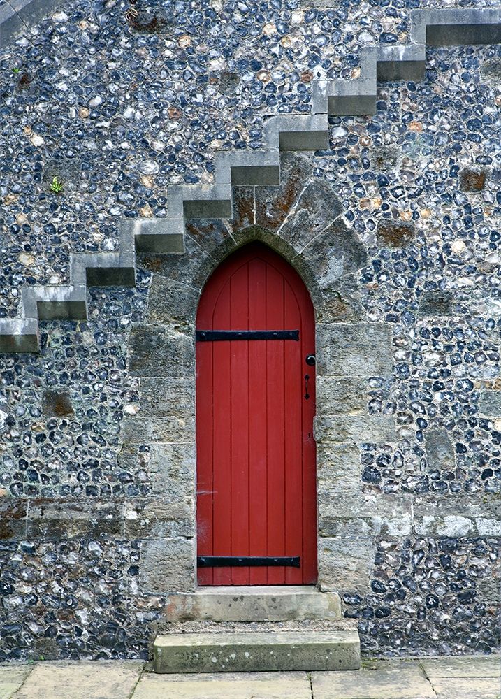 Red Door Under the Stairs art print by Anonymous for $57.95 CAD