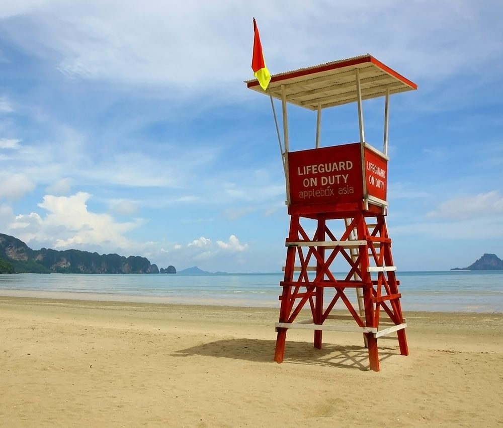 Lifeguard Observation Tower, Color art print by Anonymous for $57.95 CAD
