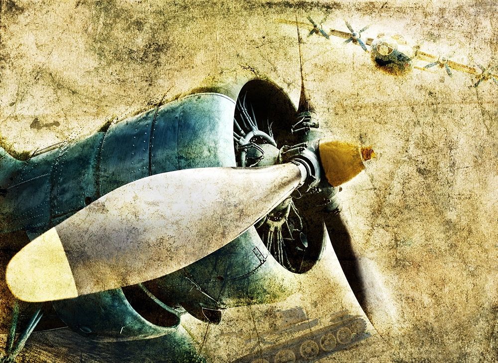 Vintage Plane II art print by Anonymous for $57.95 CAD