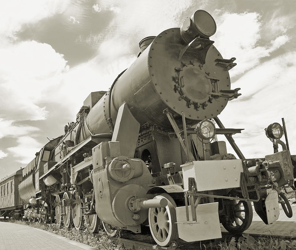 Vintage Locomotive art print by Anonymous for $57.95 CAD