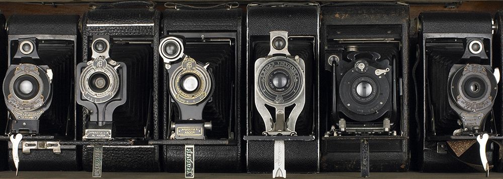 Vintage Camera Row art print by Anonymous for $57.95 CAD