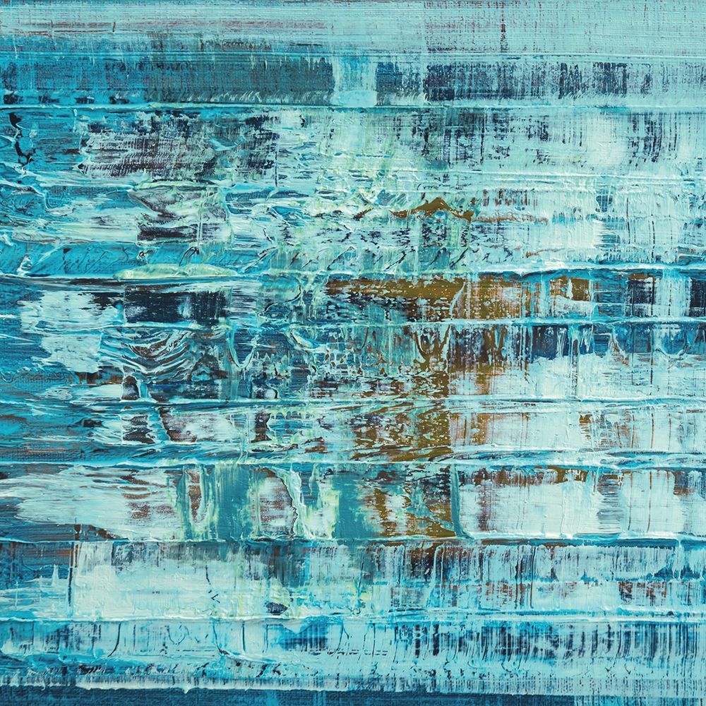 Turquoise Abstract art print by Anonymous for $57.95 CAD