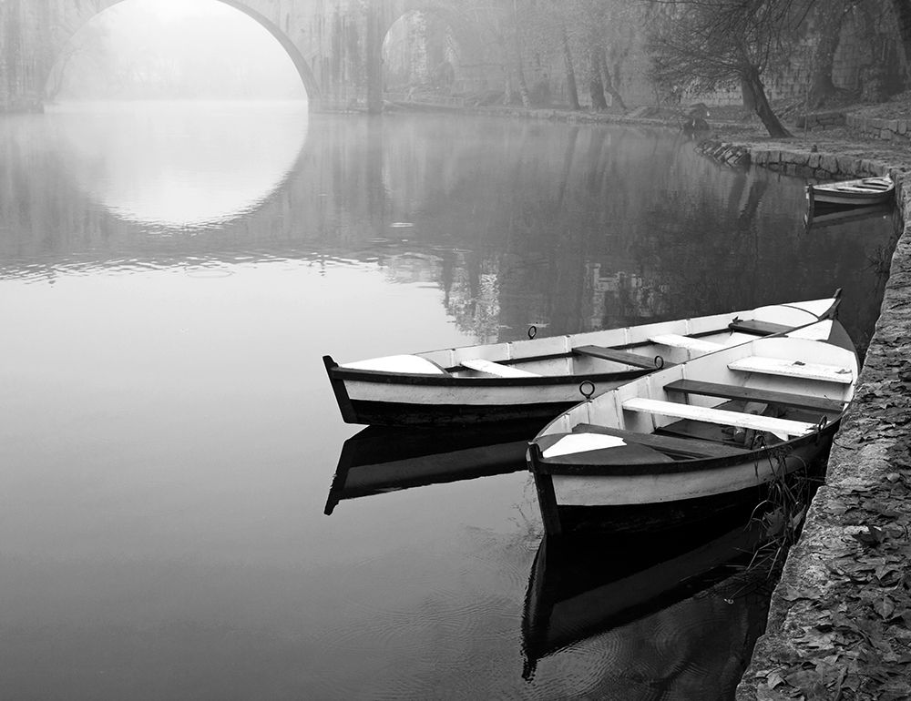 Moonlit Mooring art print by Anonymous for $57.95 CAD