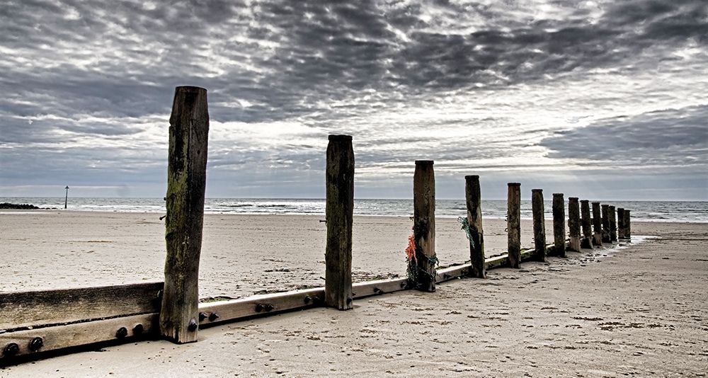 Post Row at Beach art print by Adrian Z for $57.95 CAD