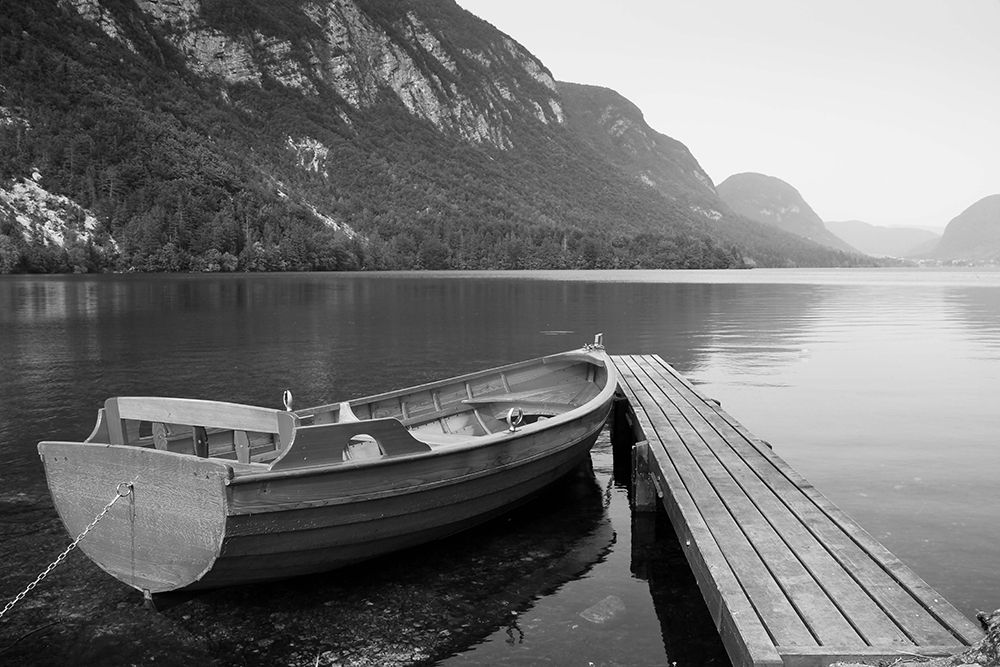 Boat at Lake Pier art print by Anonymous for $57.95 CAD