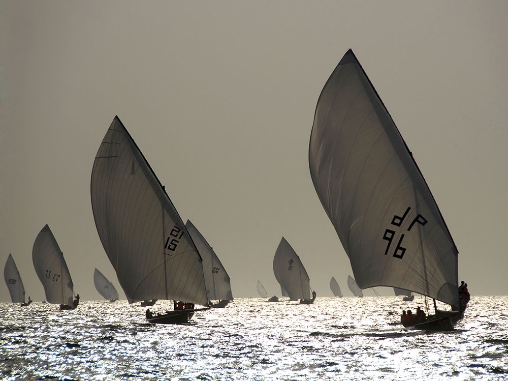 Sailboat Silhouette art print by Y. Haider for $57.95 CAD
