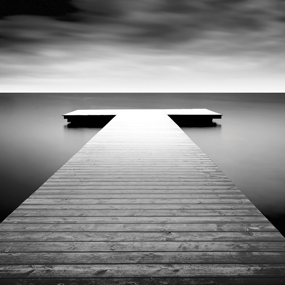 Idyllic Lake Jetty art print by Biebel for $57.95 CAD