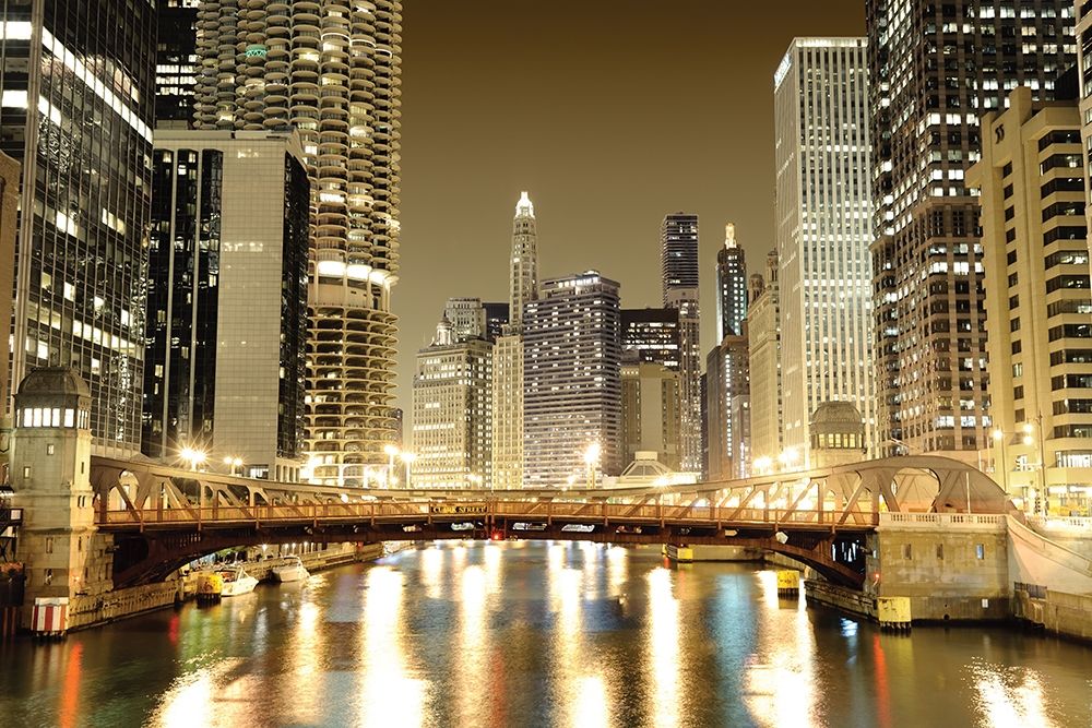 Chicago Downtown art print by Anonymous for $57.95 CAD