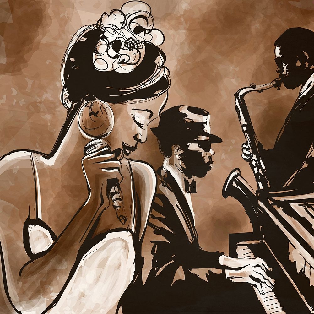 Lady and the Blues art print by Anonymous for $57.95 CAD