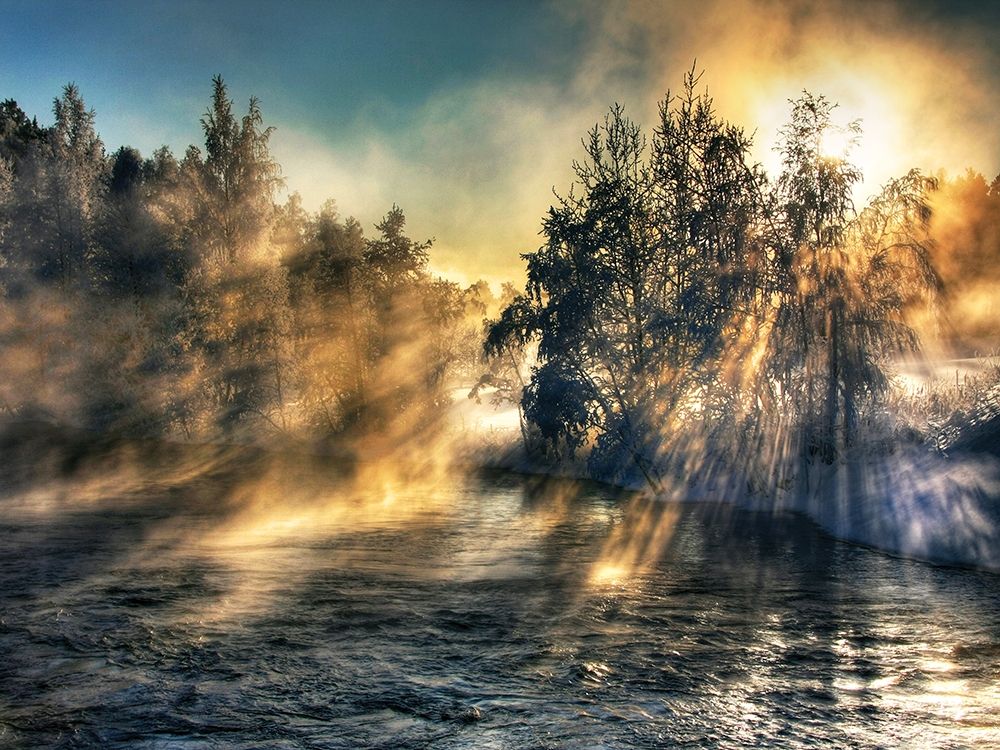 Foggy River art print by Anonymous for $57.95 CAD