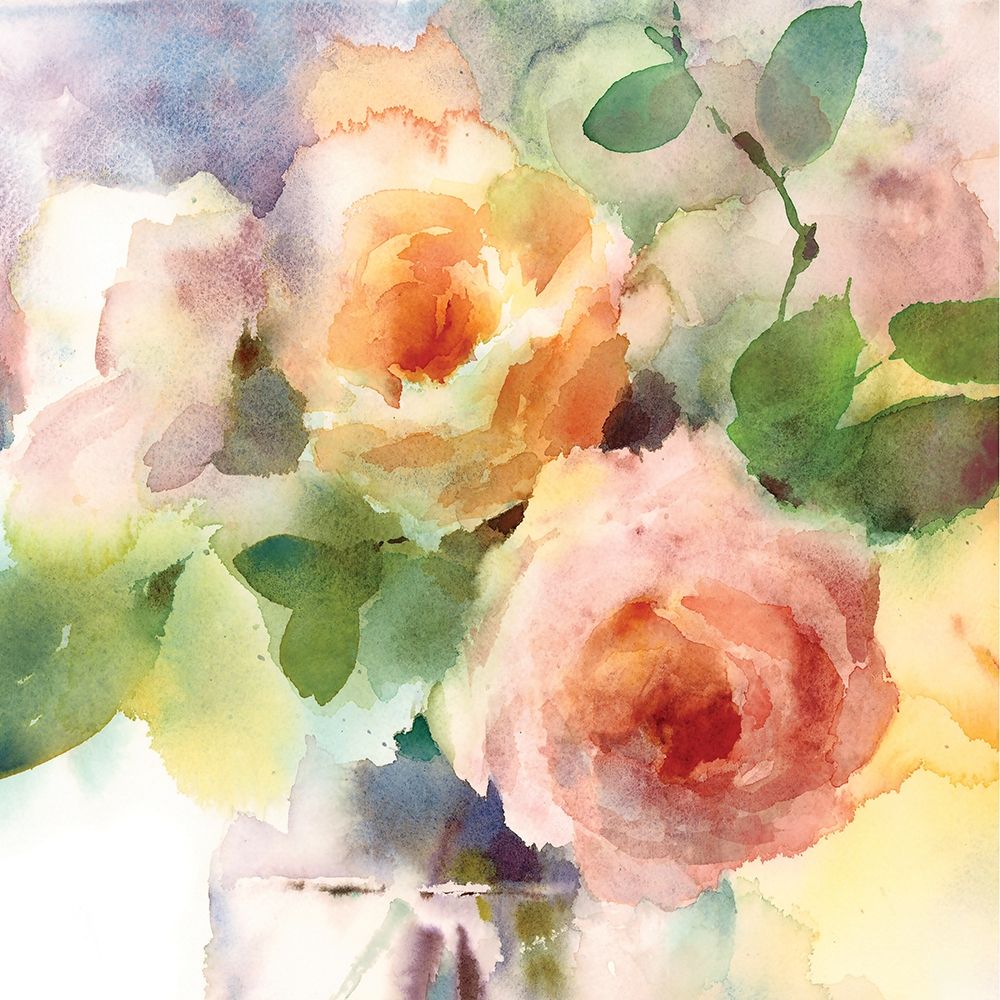 Roses in Vase art print by Anonymous for $57.95 CAD
