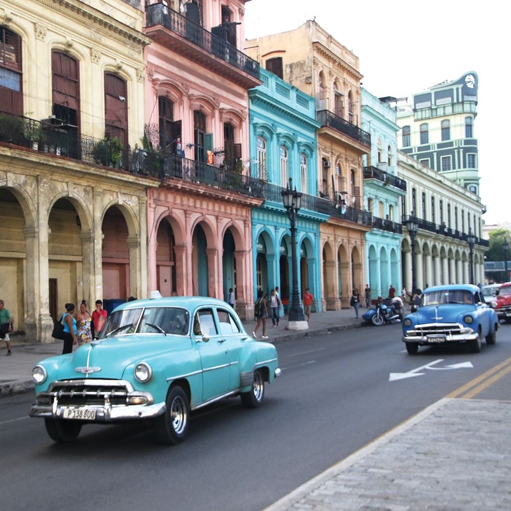 Havana Rainbow Houses art print by K Lowenkron for $57.95 CAD