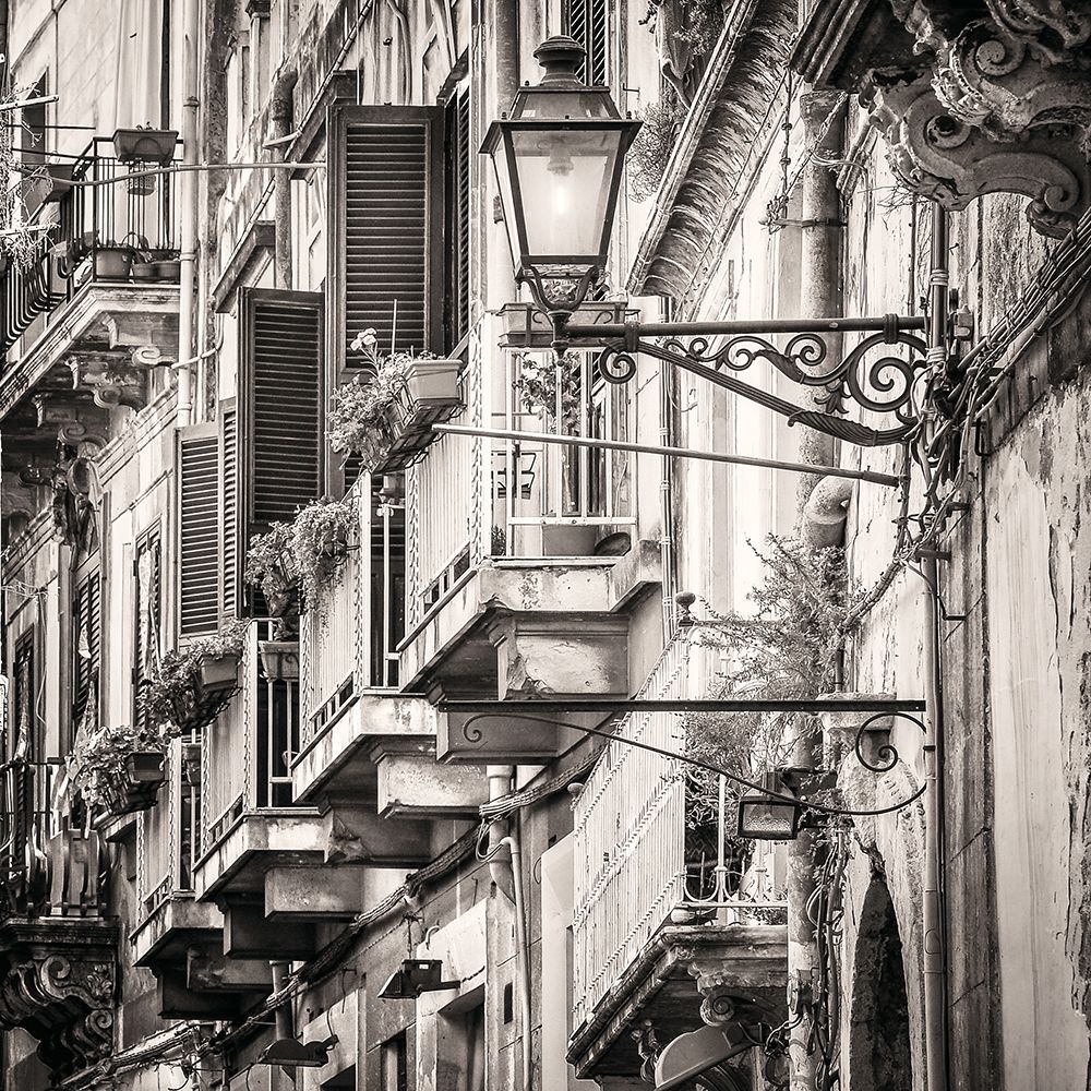 Mediterranean Street Scene art print by M. Molcan for $57.95 CAD