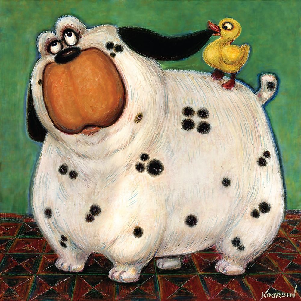Theres a Duck in My Ear art print by Kourosh for $57.95 CAD