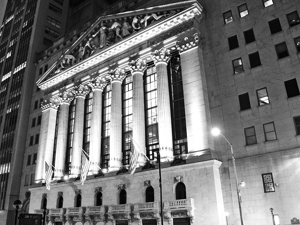 New York Stock Exchange at Night art print by Phil Maier for $57.95 CAD