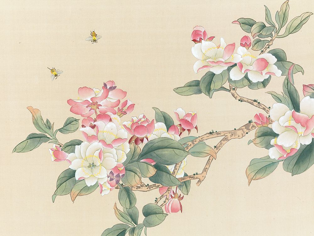 Oriental Bees II art print by Unknown for $57.95 CAD