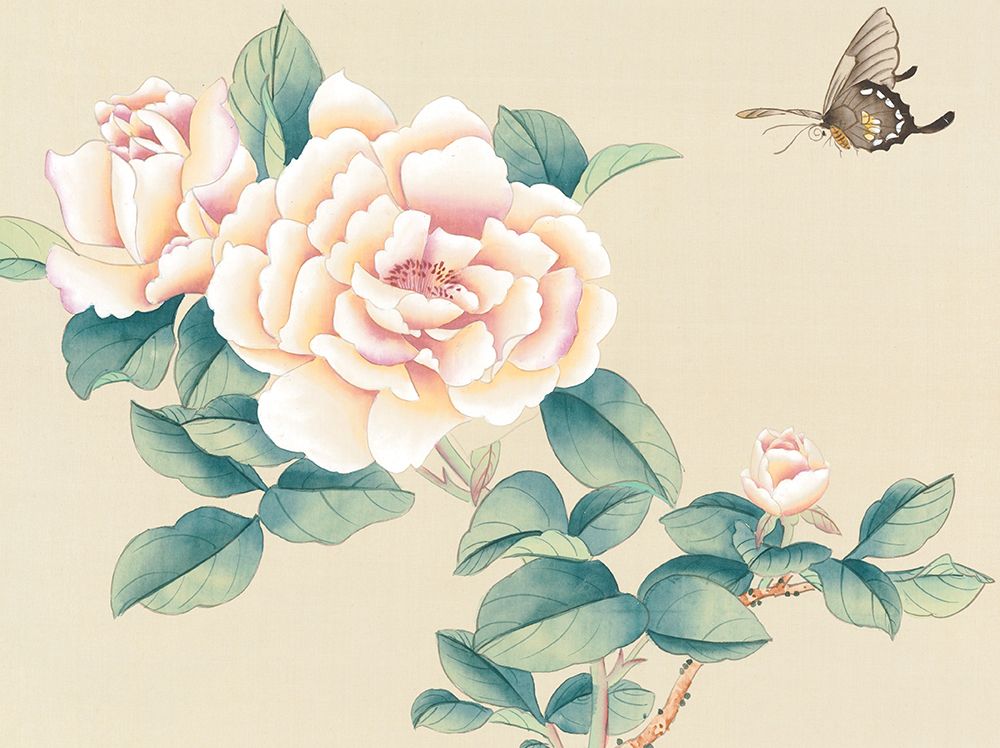Oriental Butterfly art print by Unknown for $57.95 CAD
