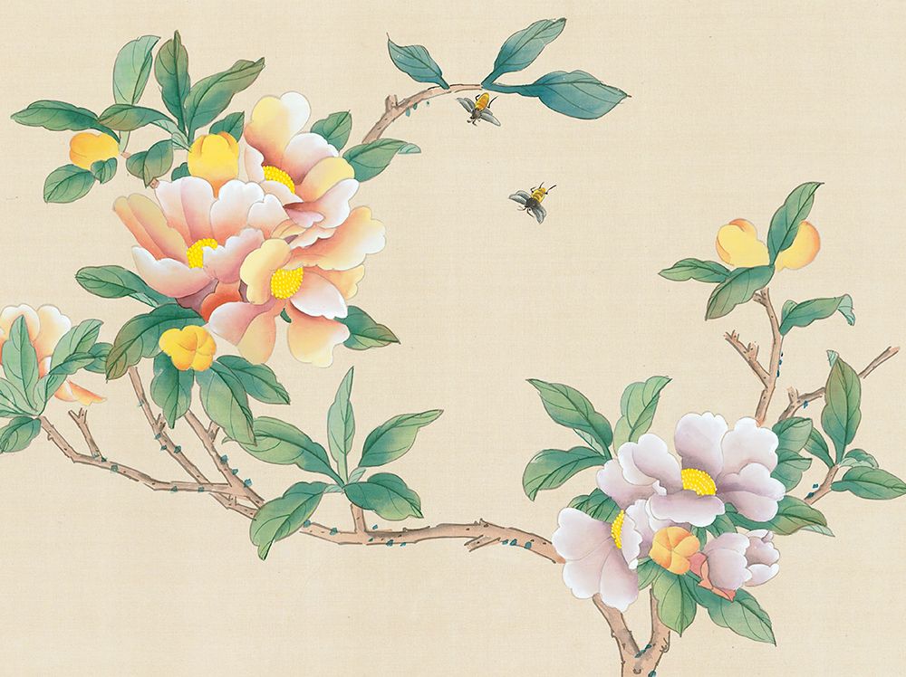 Oriental Bees III art print by Unknown for $57.95 CAD